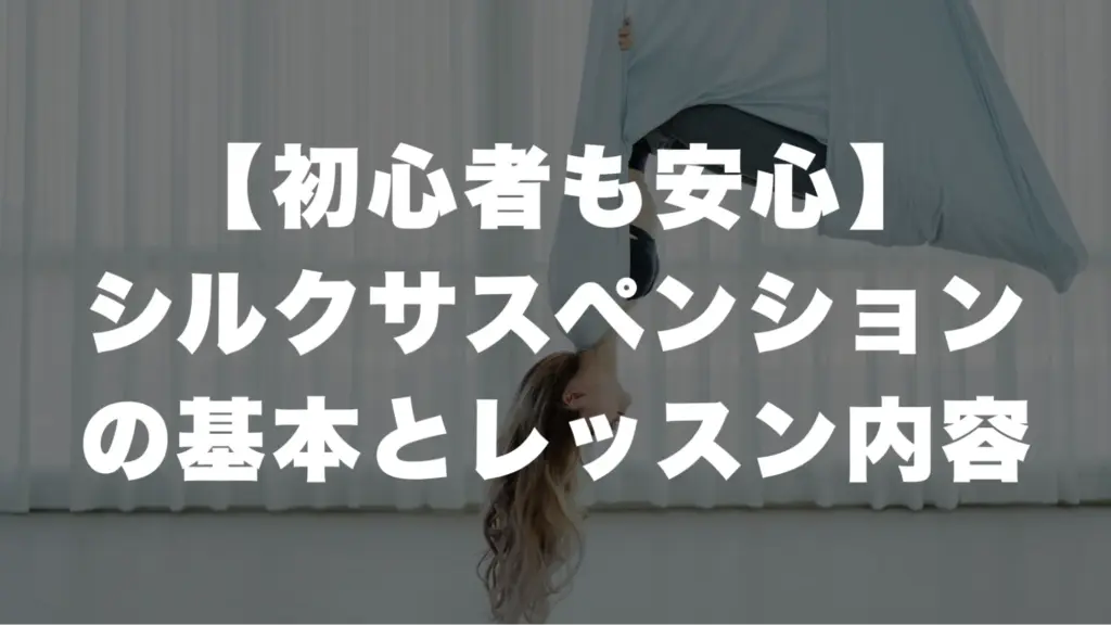 【初心者も安心】シルクサスペンションの基本とレッスン内容