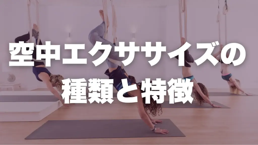 空中エクササイズの種類と特徴