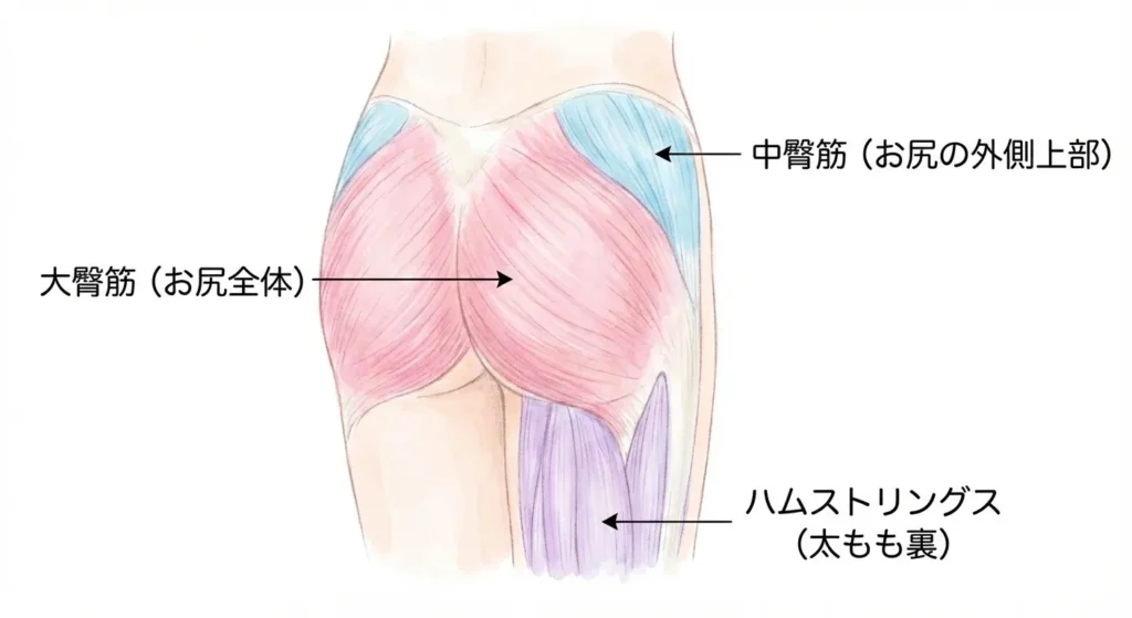 ヒップアップに効く3つの筋肉