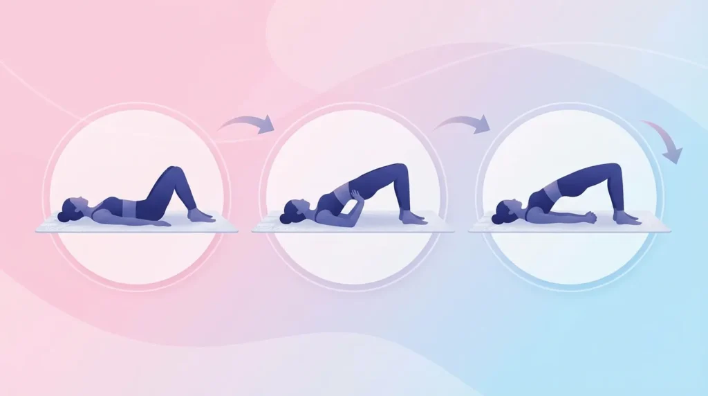 ヨガ橋のポーズ3ステップ