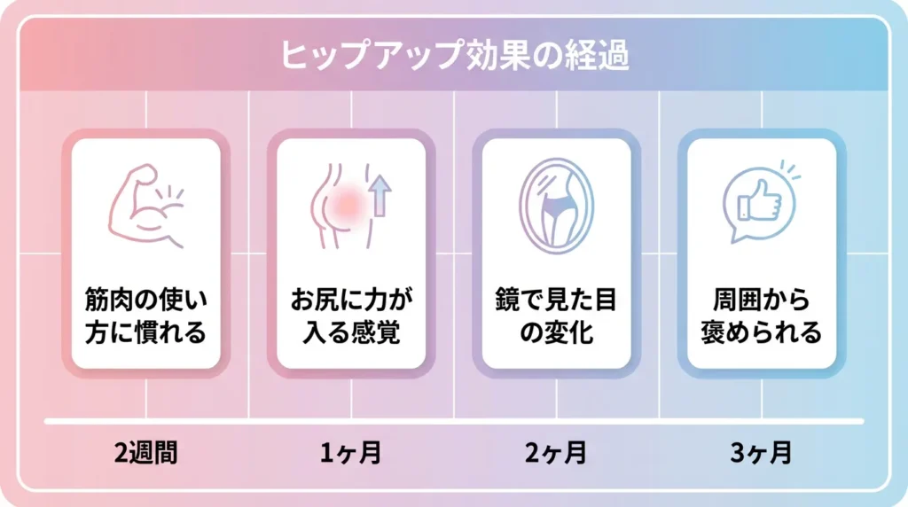 ヒップアップタイムライン