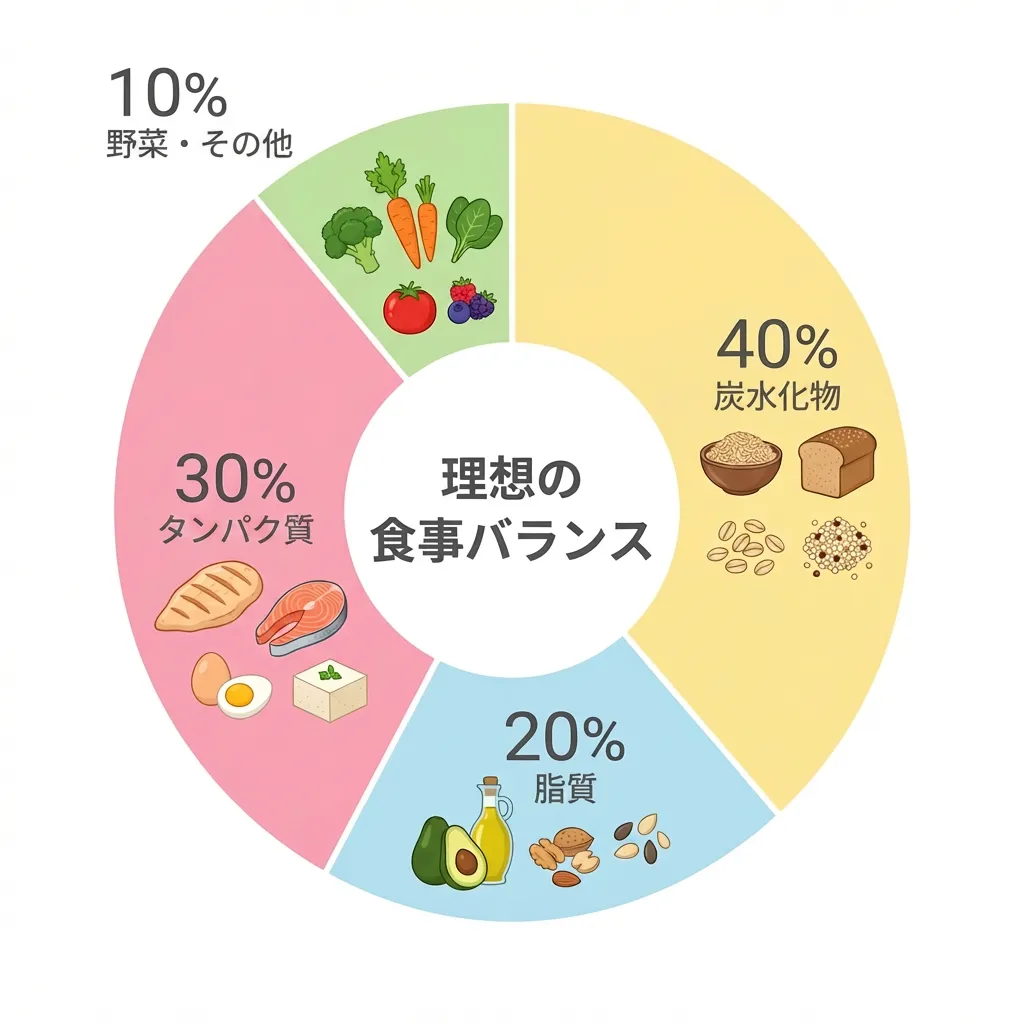 理想の食事バランス円グラフ