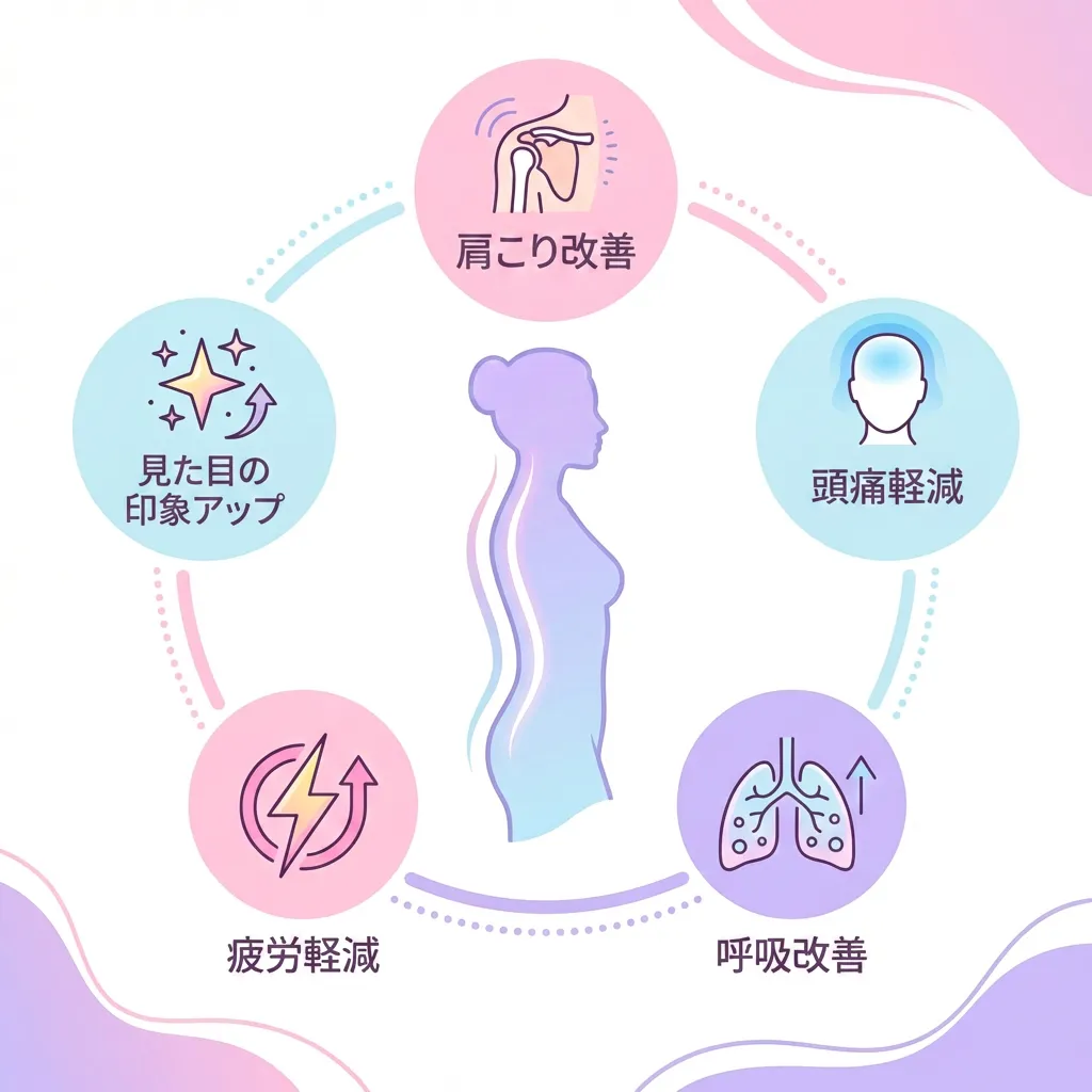 姿勢改善の5つの効果