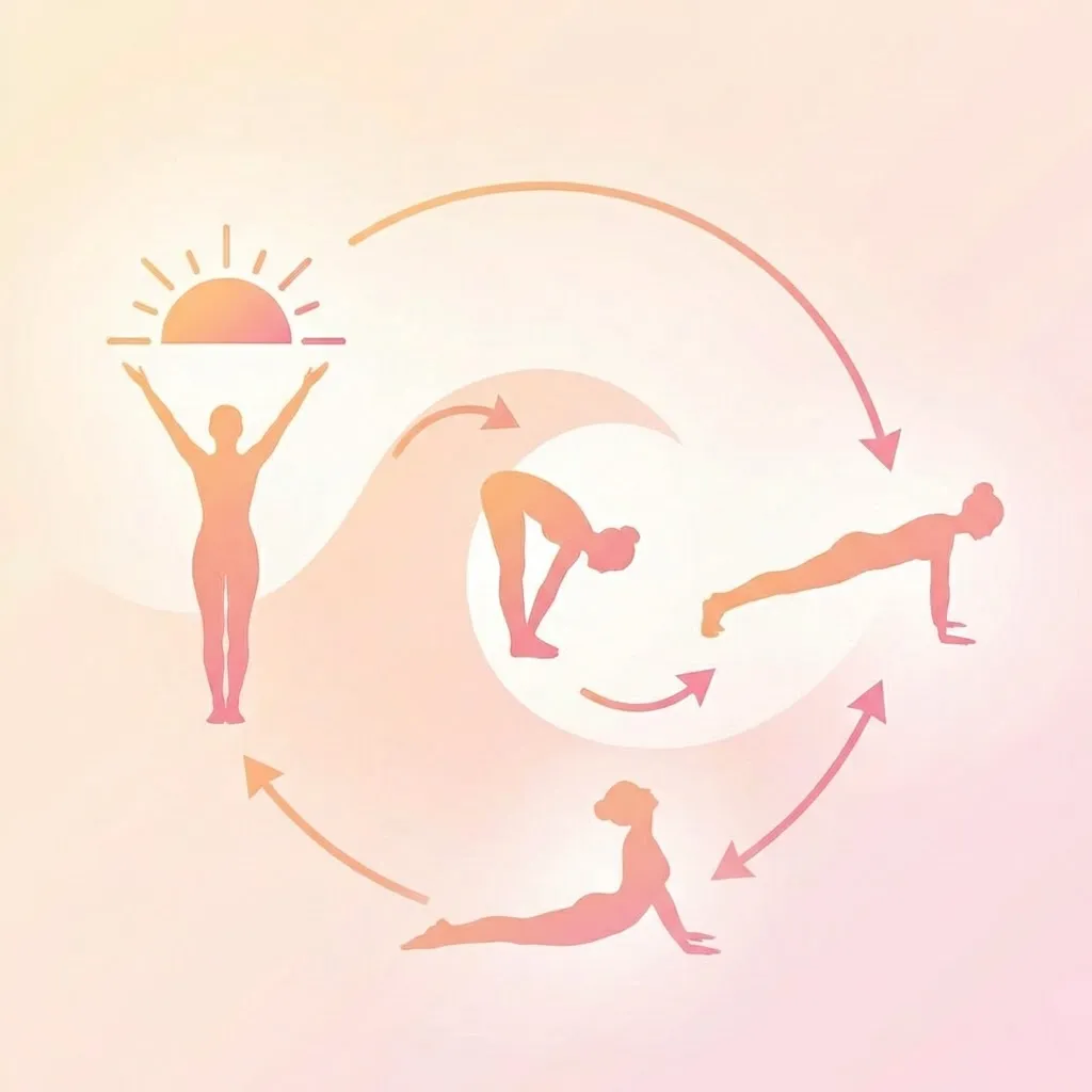 太陽礼拝6段階図解_1枚版