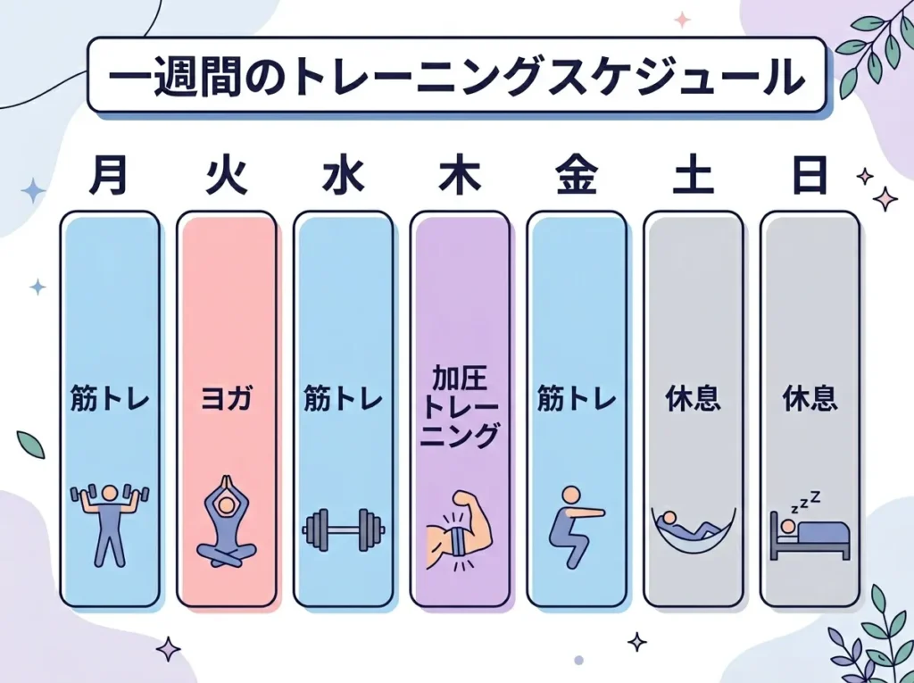 1週間の併用スケジュール例