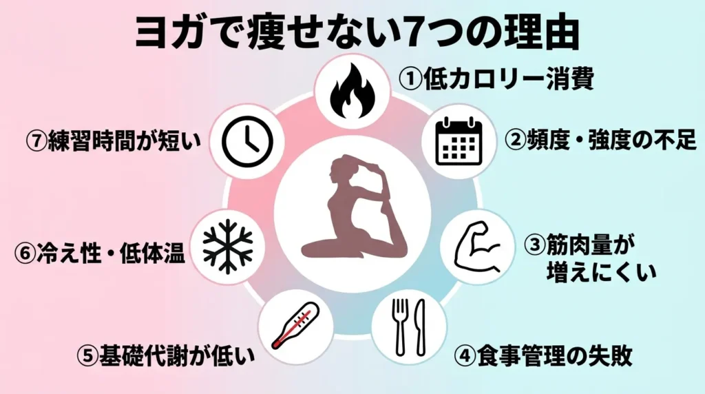 ヨガで痩せない7つの理由 全体像